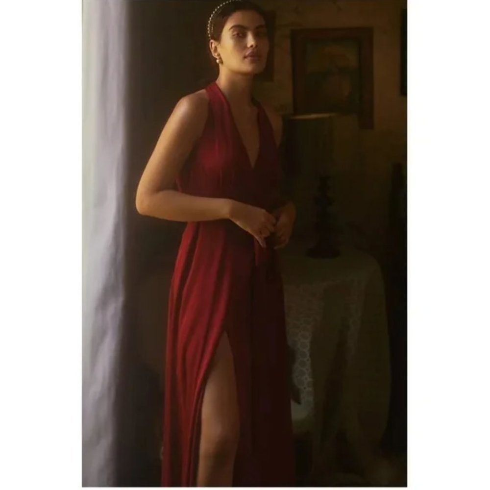 Hutch | Ruby Satin Maxi Dress | NWT